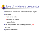Java UI – Manejo de eventos