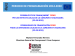 2014-2020: posibilidades - Conselleria de Hacienda y Modelo