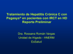 Tratamiento de Hepatitis Crónica C en pacientes con IRCT en HD