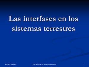 Las interfases en los sistemas terrestres