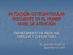 PATOLOGIA_OSTEOARTICULAR - Departamento de Medicina