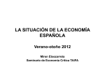 Economía Política, La situación de la Economía Española