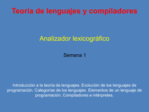 Teoría de lenguajes y compiladores