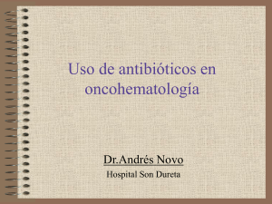 Uso de antibióticos en Onco-Hematología.