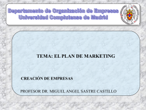 El Plan de Marketing - bienvenidos a comunidad itam