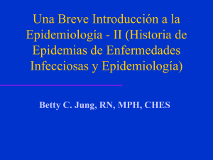 II (Historia de Epidemias de Enfermedades Infecciosas y