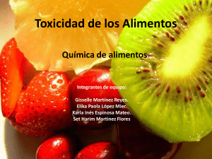 Toxicidad de los Alimentos