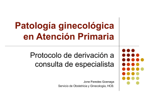 Patolog&iacute;a ginecol&oacute;gica en Atenci&oacute;n Primaria