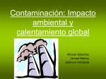 Contaminación: Impacto ambiental y
