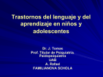 trastornos del lenguaje y del aprendizaje en niños y adolescentes