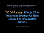 TICORA study: Effects Of A Treatment Strategy Of Tight