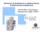 Internet Movil - Tecnologia y Aplicaciones (J2ME y WAP).