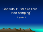 Capítulo 1: “Al aire libre… ir de camping”