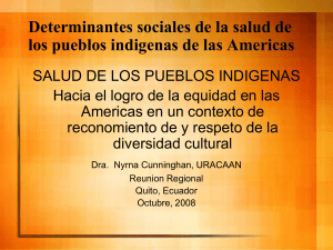 Salud de los Pueblos Indígenas. URACCAN. 2008 Archivo