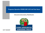 4. Contenido del PO FEDER País Vasco 2007-2013 1
