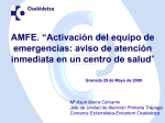 AMFE sobre "activación del equipo de emergencias: aviso