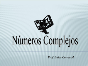 NUMEROS COMPLEJOS - Red de Matemática