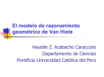 El modelo de razonamiento geométrico de Van Hiele - IREM-PUCP