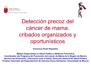 Detección precoz del cáncer de mama