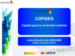 COFIDES Financiación de proyectos de inversión