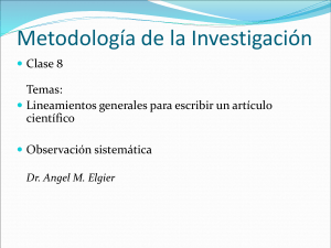 Metodología de la Investigación