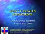 LEYES Y FUERZAS EN OCEANOGRAFIA
