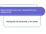 RESPONSABILIDAD DEL TRANSPORTISTA TERRESTRE