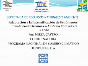 Escenarios de Cambio Climático