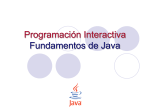 Programación Interactiva Fundamentos de Java