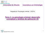 TEMA 3 Psicología criminal - RUA