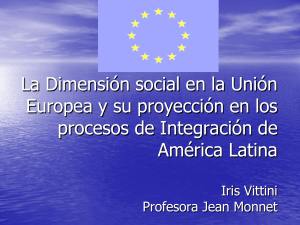 La Dimensión social en la Unión Europea y su - U