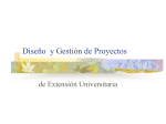 Diseño y gestión de proyectos de extensión universitaria