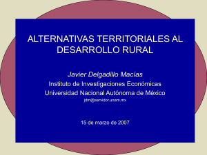 alternativas territoriales al desarrollo rural