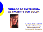 CUIDADO DE ENFERMERÍA AL PACIENTE CON DOLOR