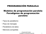 Modelos de programación paralela. Paradigmas de programación