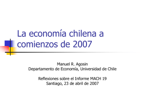 La economía chilena a comienzos de 2007