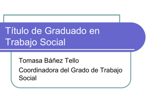 Grado en Trabajo Social de la Universidad de Zaragoza
