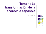 Tema 1: La transformación de la economía española