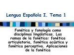 Lengua Española I. Tema 1