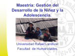 Maestría: Gestión del Desarrollo de la Niñez y la Adolescencia.