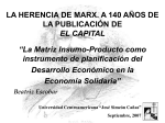 LA HERENCIA DE MARX. A 140 AÑOS DE LA