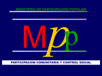 Ministerio de Participación Popular Propuesta Lineamientos