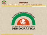 MUP-CND MUP-CND PROYECTO COMUNITARIO DE