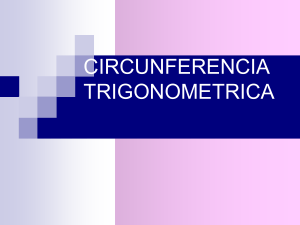 Circunferencia Trigonométrica