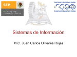 Unidad I. Clasificación de sistemas de Información avanzado
