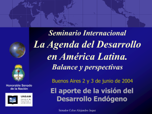 La Agenda del Desarrollo en América Latina. Balance y