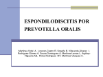 espondilodiscitis por prevotella oralis