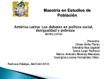 Los debates en política social, desigualdad y pobreza Bertha Lerner
