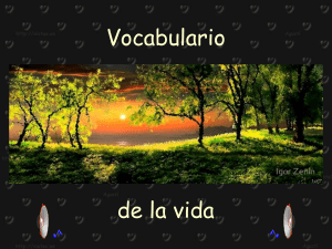 Vocabulario de la vida
