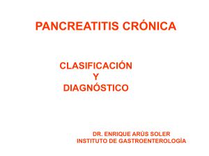 pancreatitis crónica
